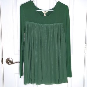 Matilda Jane Choose Your Own Path A New Leaf Tunic Top Medium